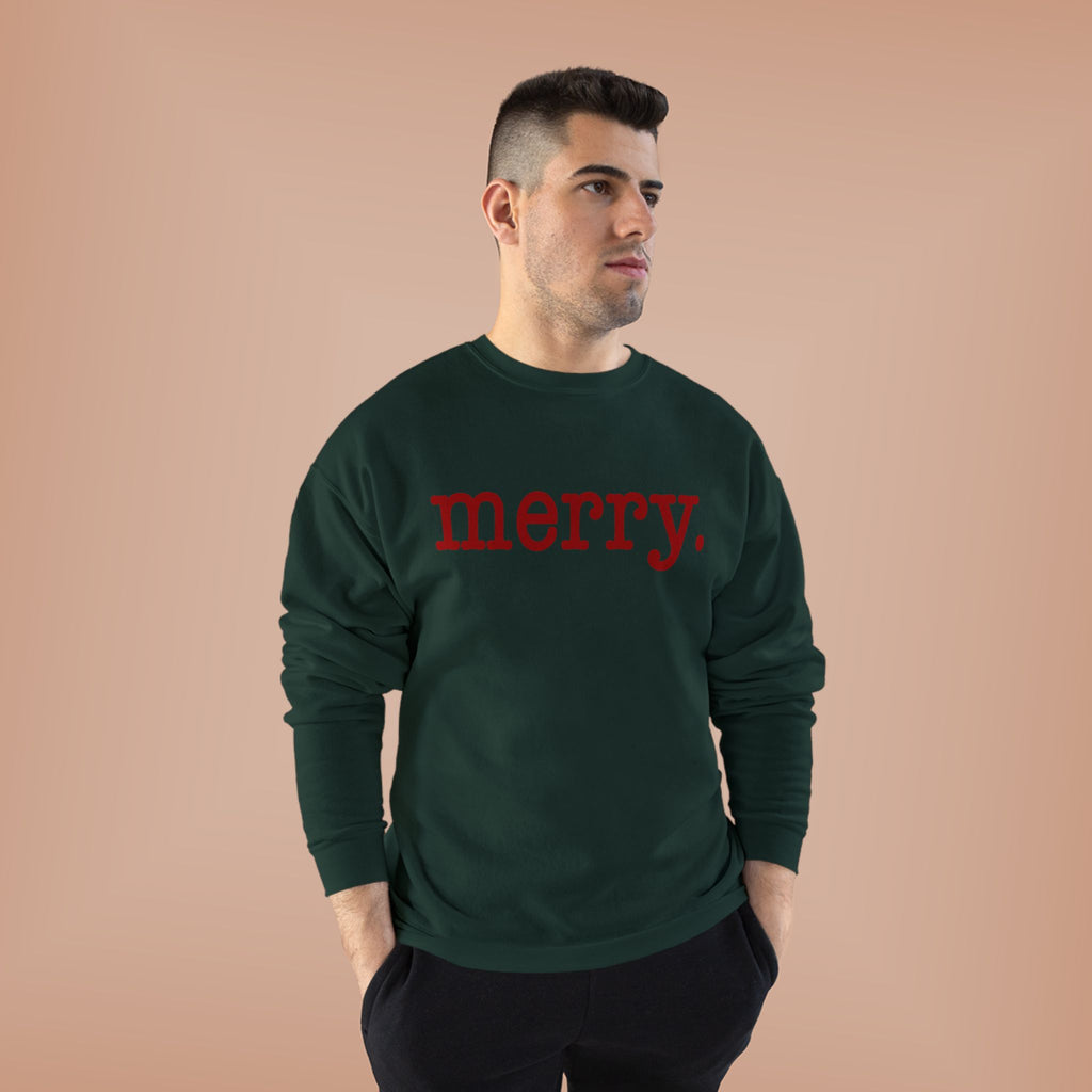 Merry. Crewneck Holiday Sweatshirt