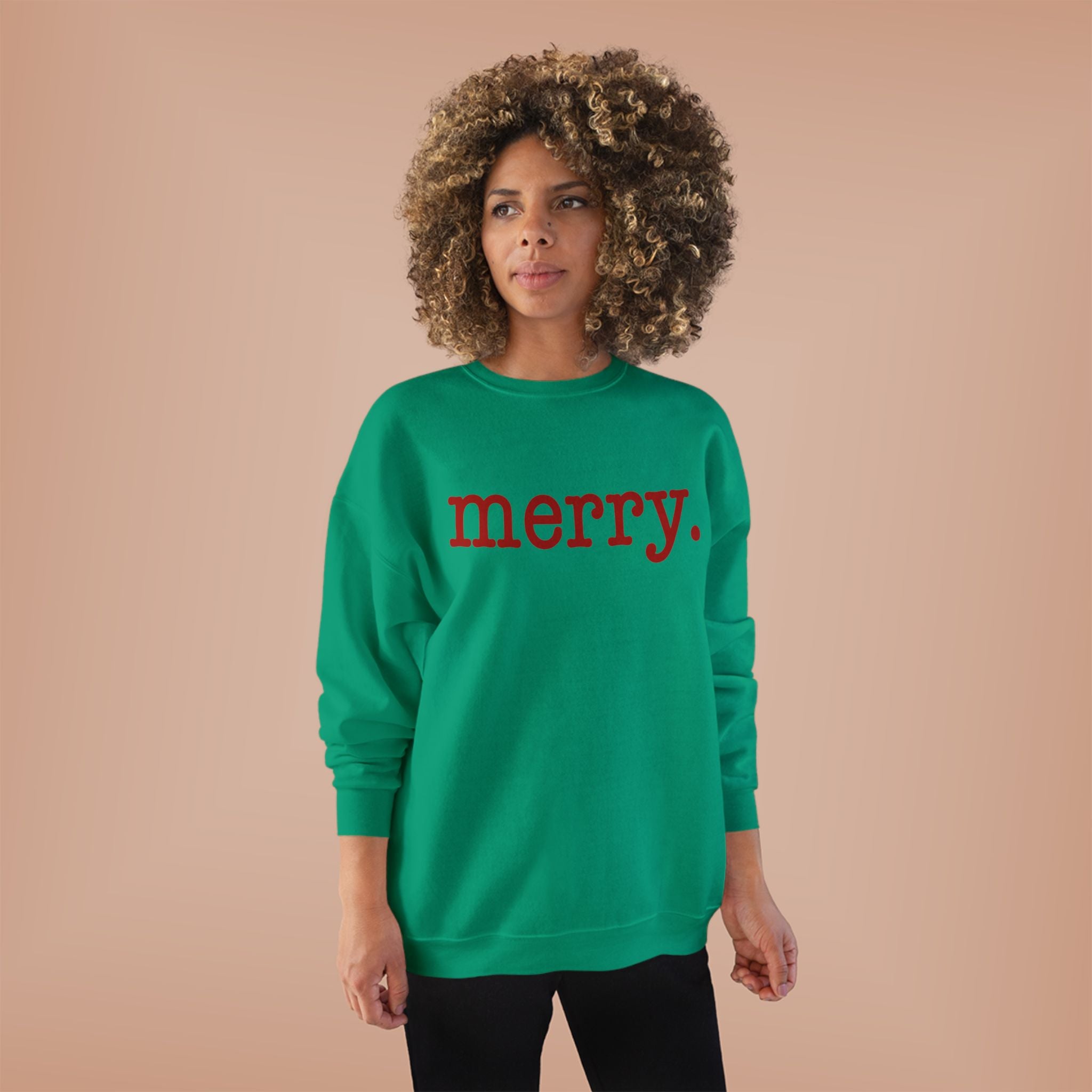 Merry. Crewneck Holiday Sweatshirt