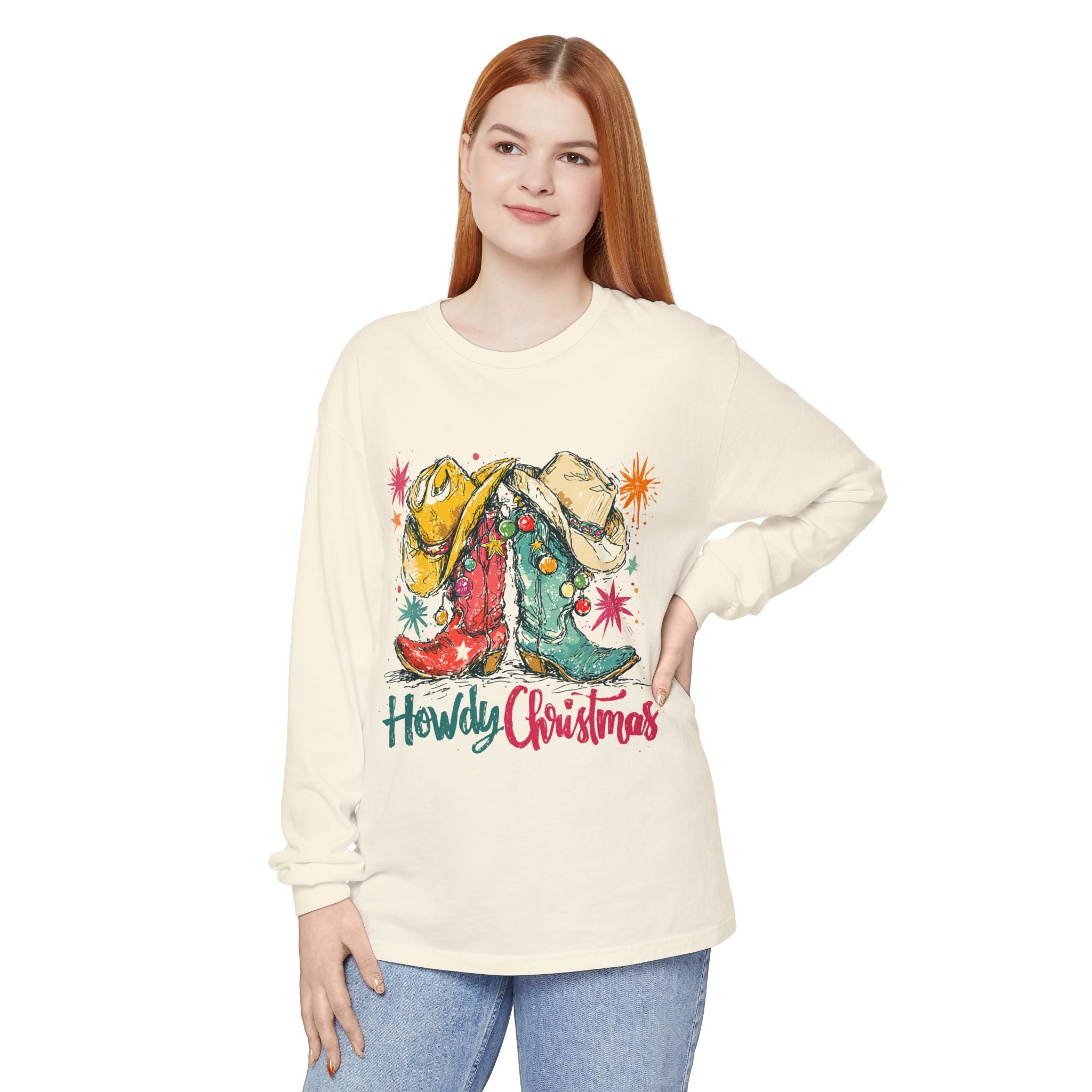 Howdy Christmas Long Sleeve Tee