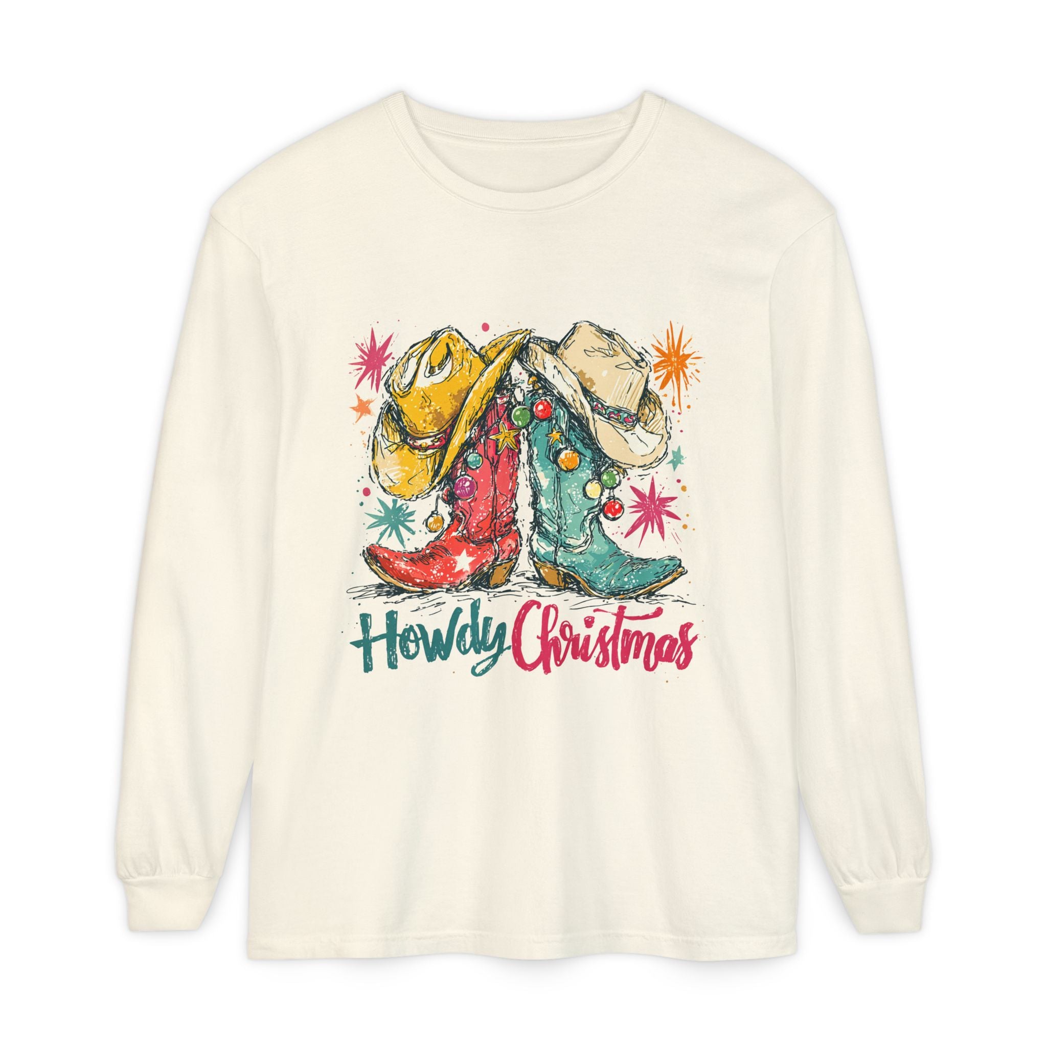 Howdy Christmas Long Sleeve Tee