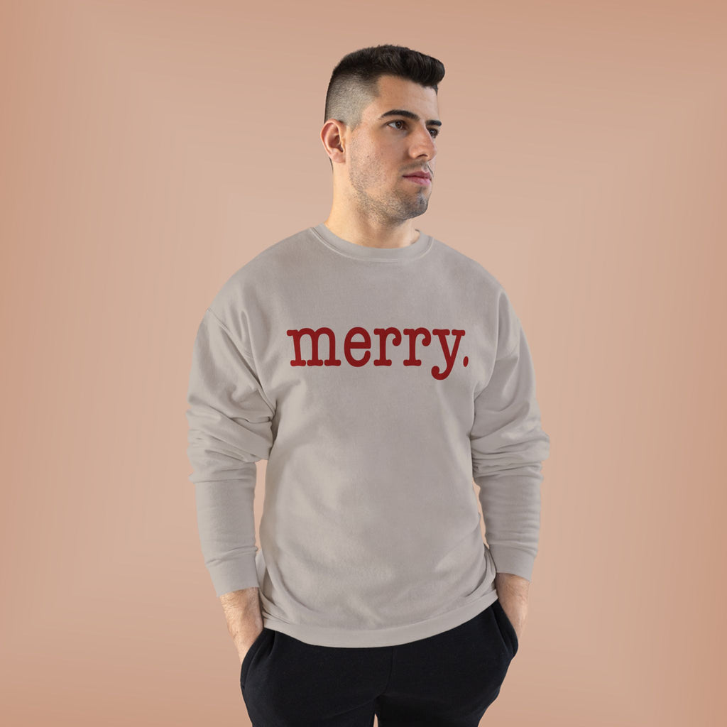Merry. Crewneck Holiday Sweatshirt