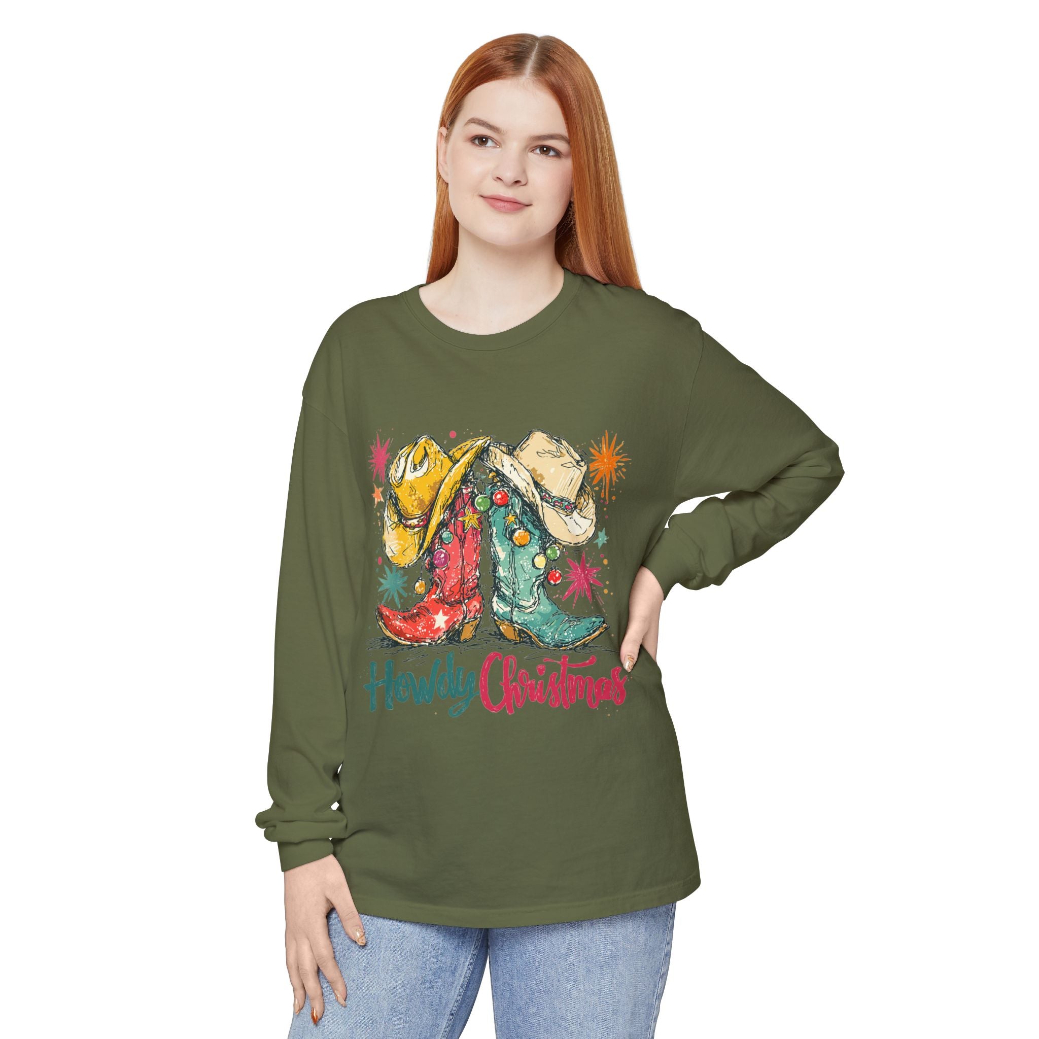 Howdy Christmas Long Sleeve Tee