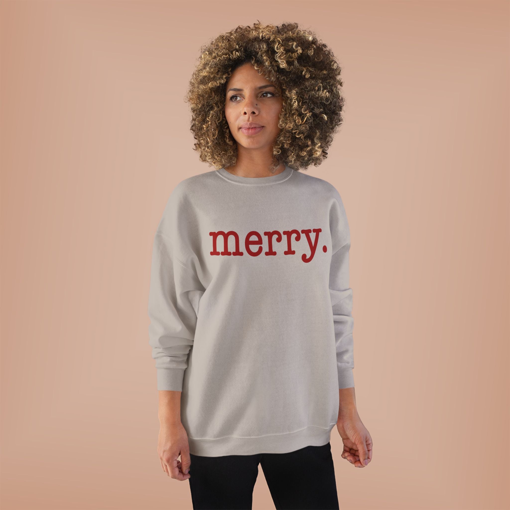 Merry. Crewneck Holiday Sweatshirt