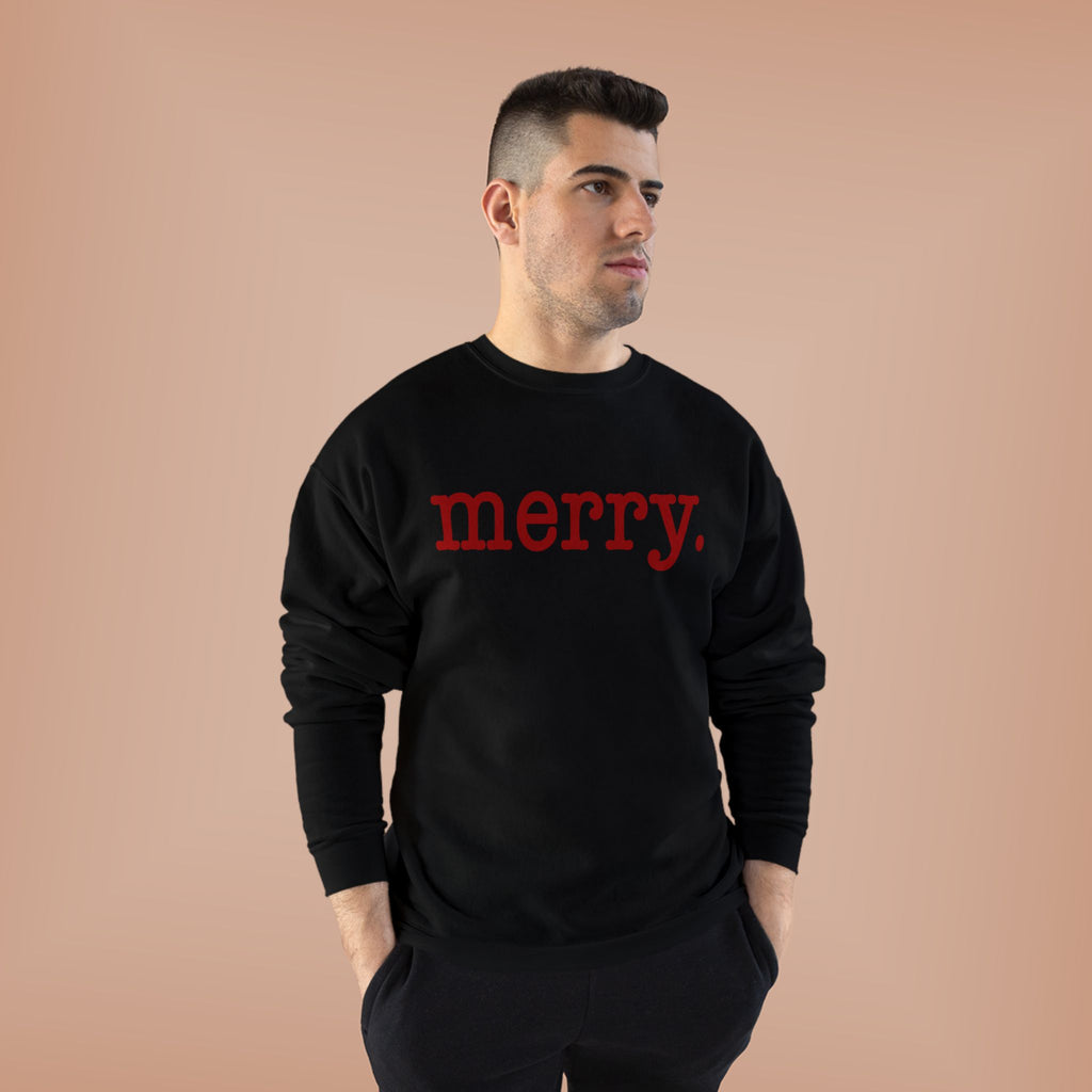 Merry. Crewneck Holiday Sweatshirt