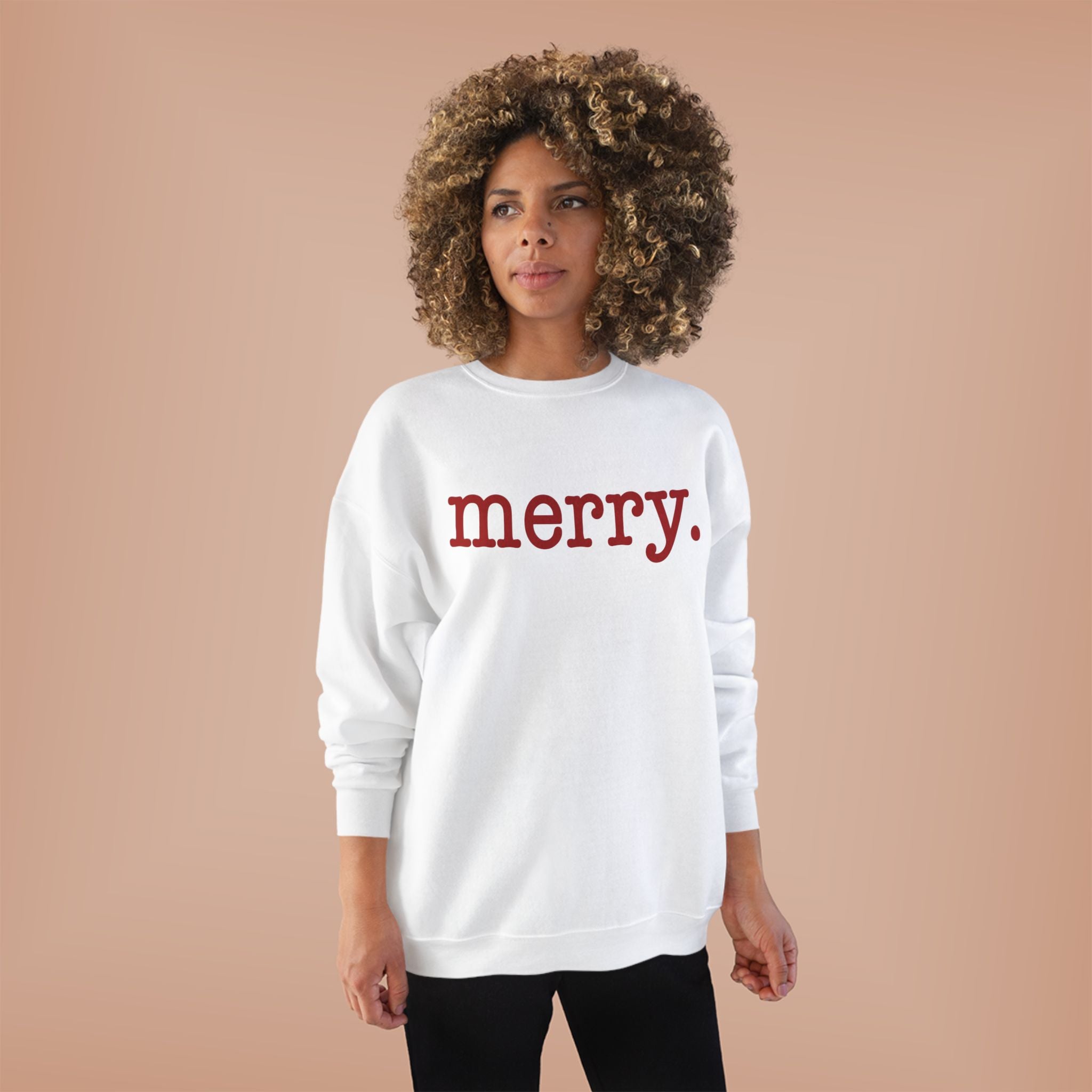 Merry. Crewneck Holiday Sweatshirt