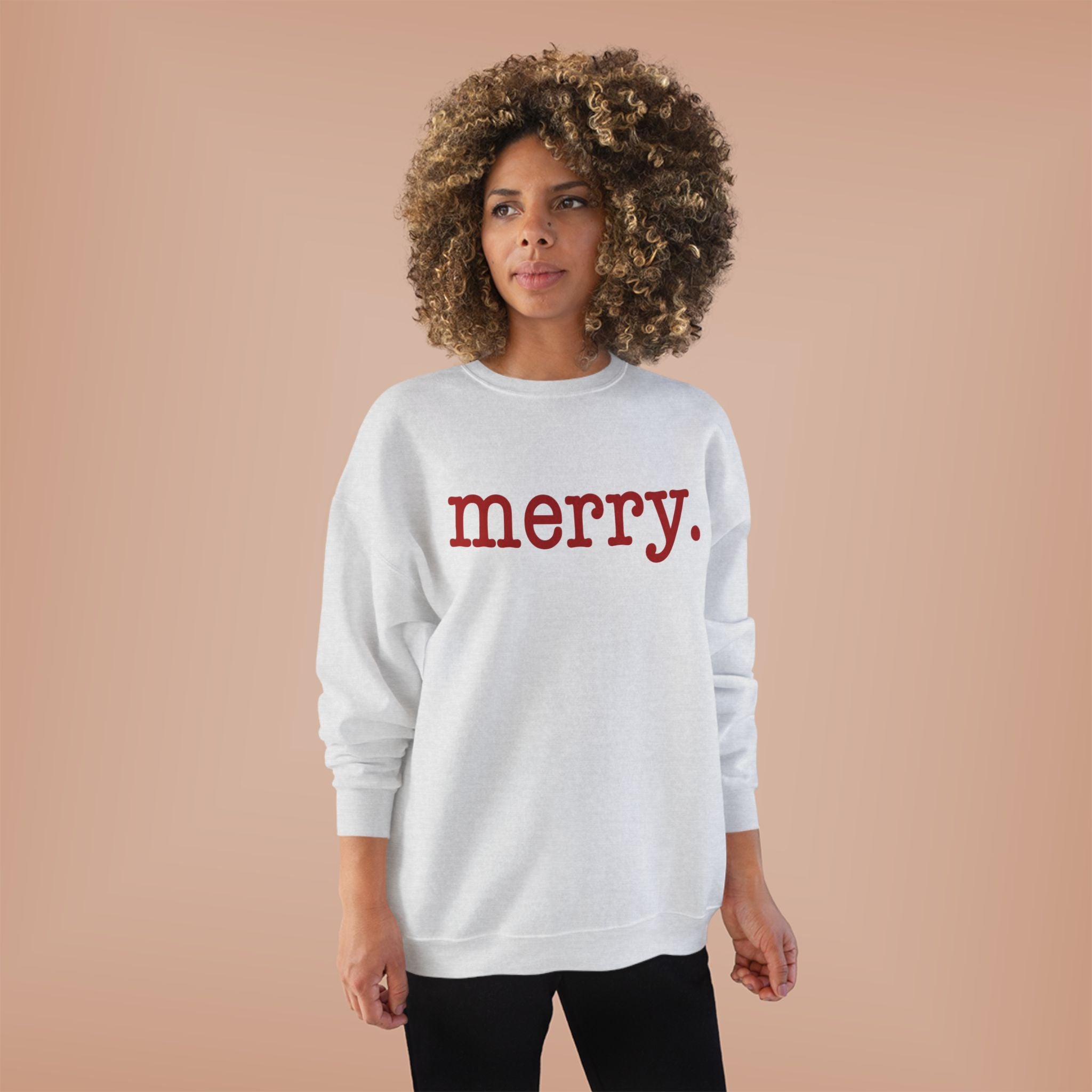 Merry. Crewneck Holiday Sweatshirt