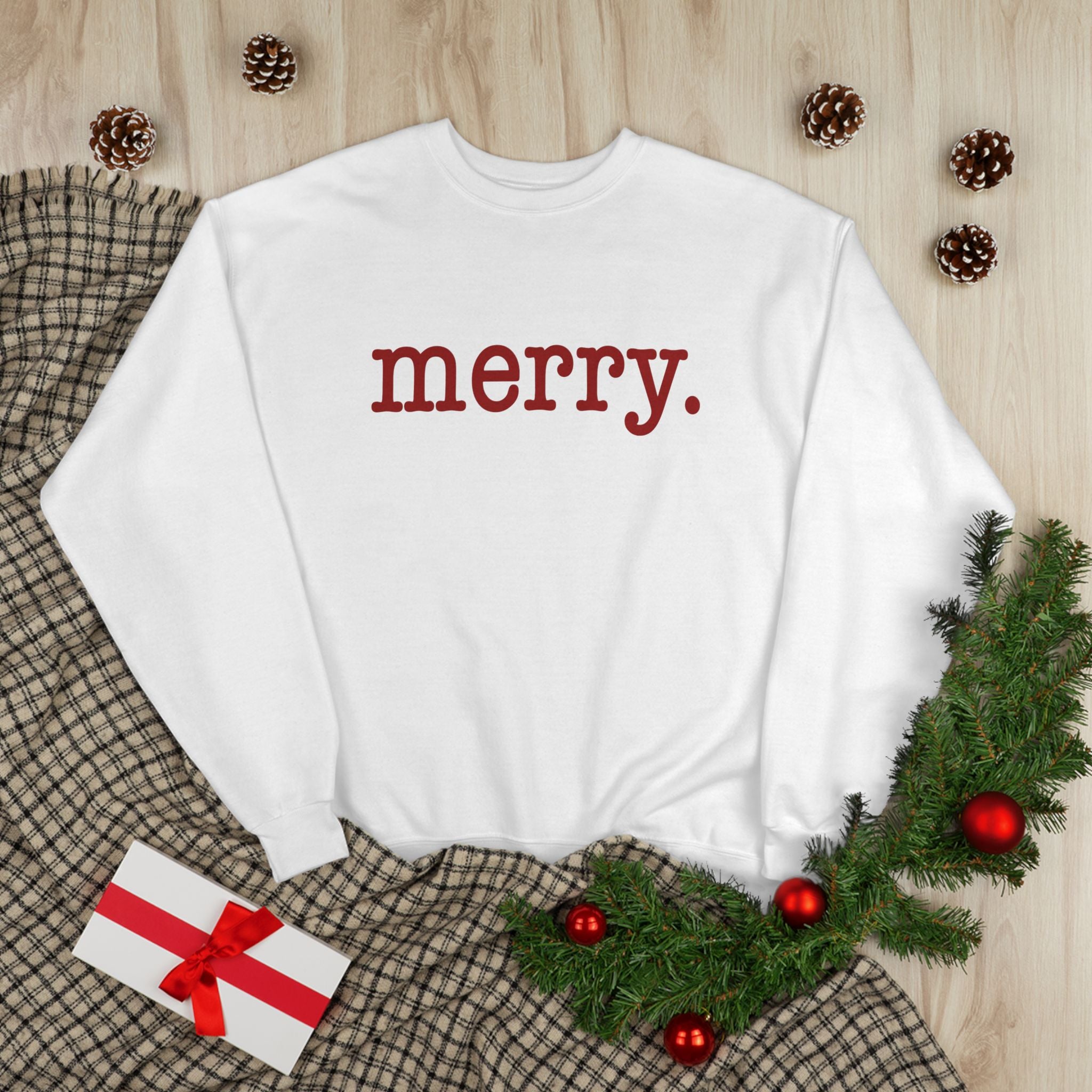 Merry. Crewneck Holiday Sweatshirt