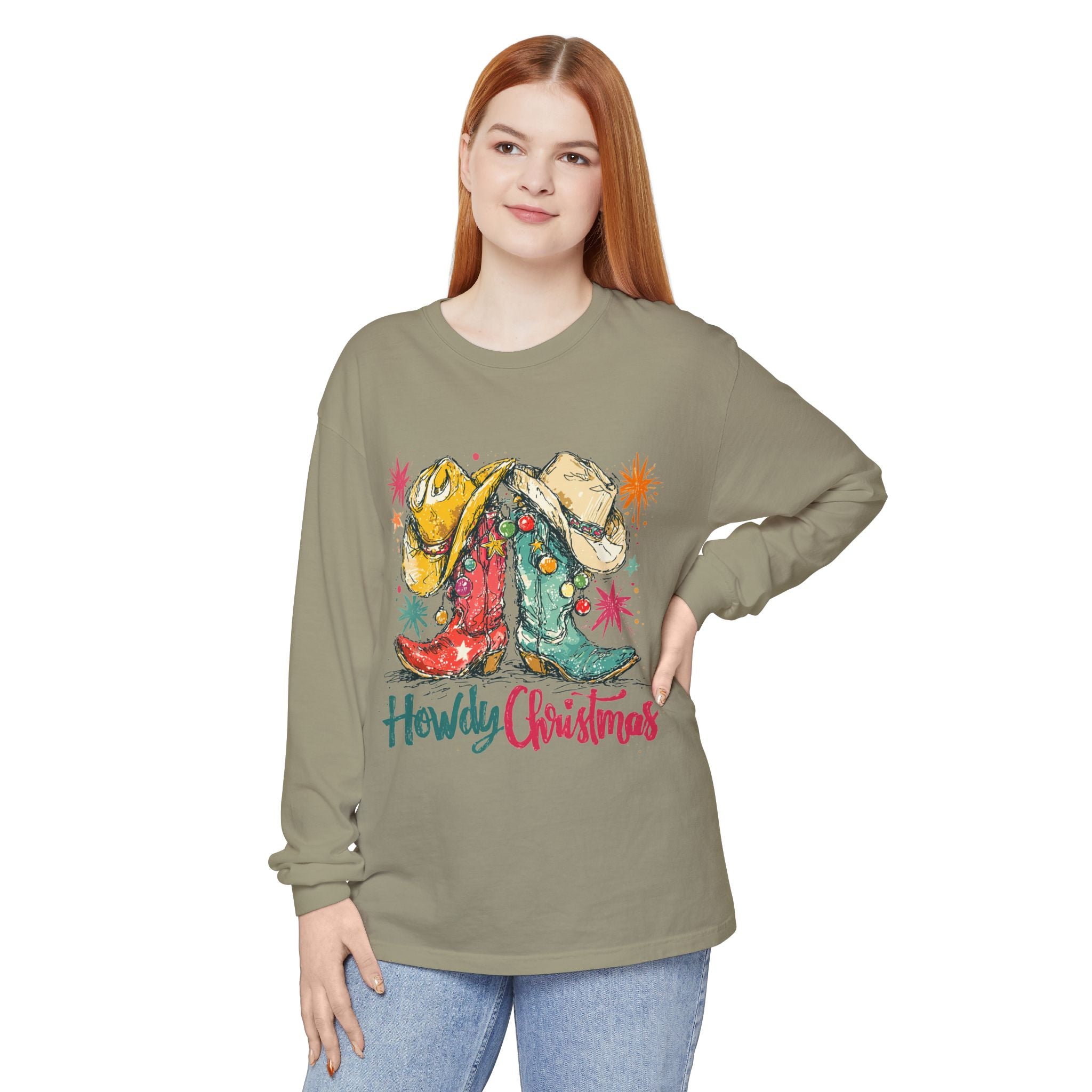 Howdy Christmas Long Sleeve Tee