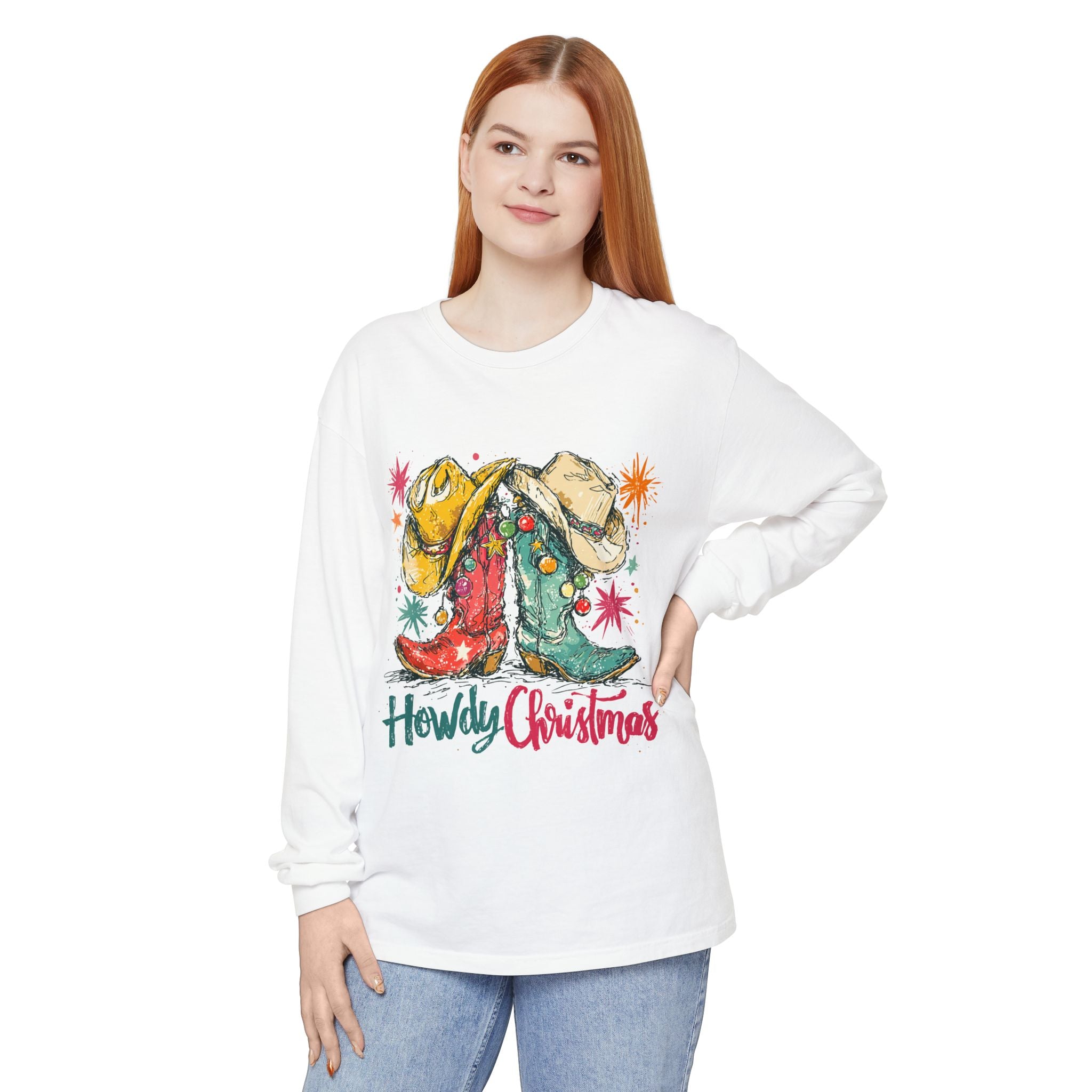 Howdy Christmas Long Sleeve Tee