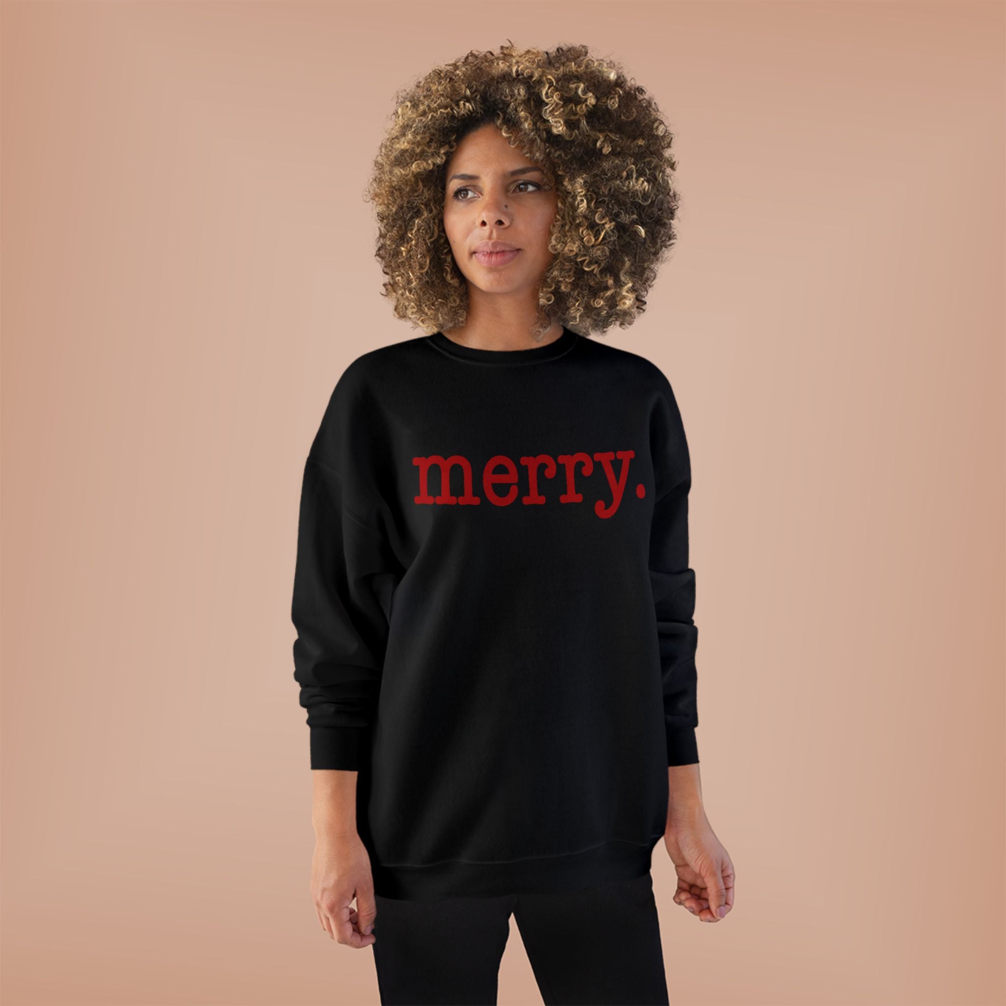 Merry. Crewneck Holiday Sweatshirt